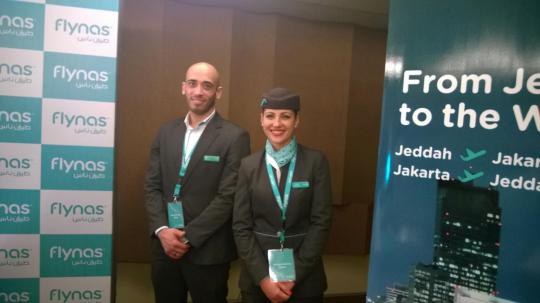 Pramugari cantik Flynas siap layani penumpang Jakarta-Jeddah