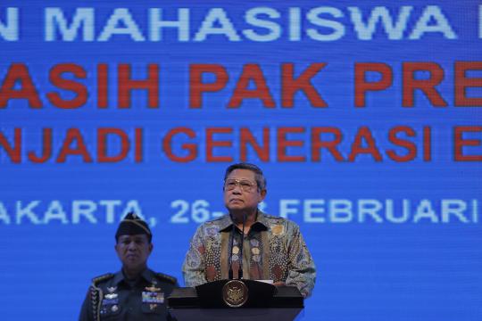 SBY silaturahmi mahasiswa Bidikmisi berprestasi