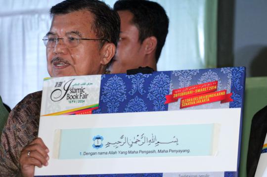 JK, Nasaruddin, dan Anies buka Islamic Book Fair 2014