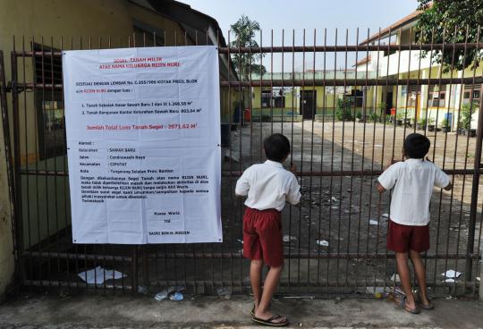 Sekolah disegel ahli waris, murid-murid SDN Sawah Baru telantar