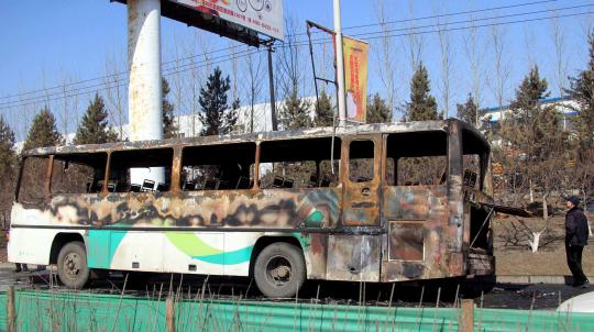 10 Penumpang tewas dalam kebakaran bus di China