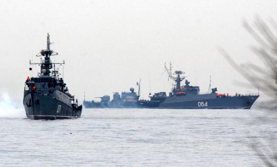 Kapal perang Rusia kuasai wilayah otonom Ukraina
