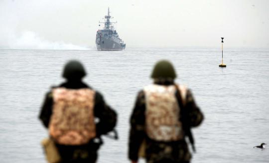 Kapal perang Rusia kuasai wilayah otonom Ukraina