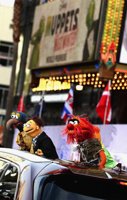 Aksi kocak tokoh boneka Muppets di premier film barunya