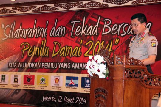 12 Parpol deklarasikan Pemilu Damai di Polda Metro Jaya