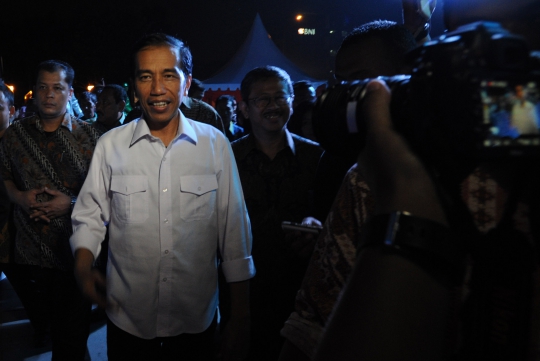 Jokowi dikejar wartawan soal pencalonan dirinya sebagai capres