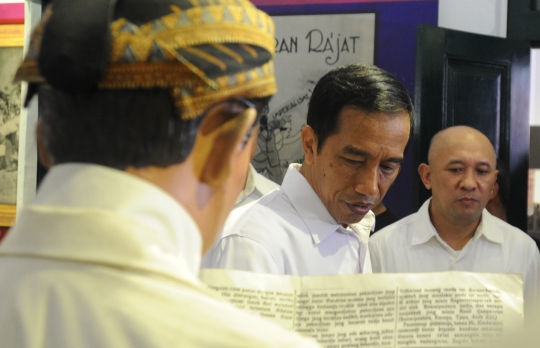 Jokowi saat kampanye keliling museum-museum di Jakarta