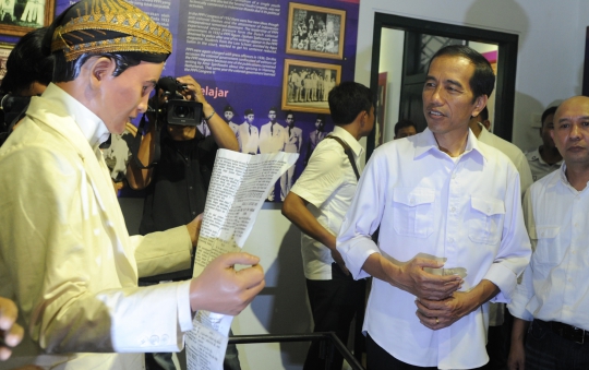 Jokowi saat kampanye keliling museum-museum di Jakarta