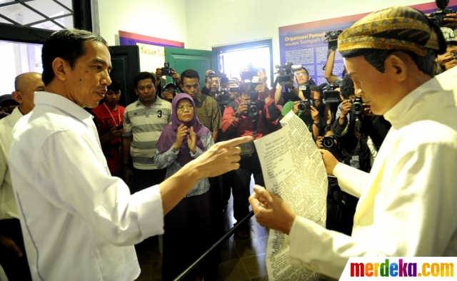 Foto : Jokowi saat kampanye keliling museum-museum di 