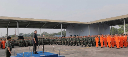 SBY pimpin apel satgas penanganan asap Riau