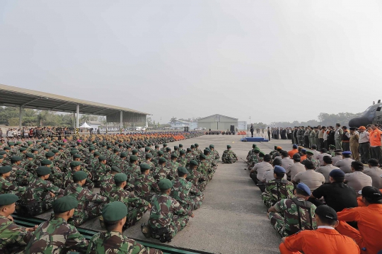 SBY pimpin apel satgas penanganan asap Riau