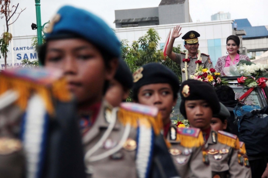 Kemeriahan acara pisah sambut Kapolda Metro Jaya