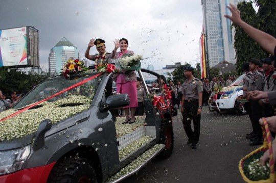 Kemeriahan acara pisah sambut Kapolda Metro Jaya