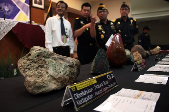 Bea Cukai gagalkan penyelundupan batu mulia senilai Rp 485 M
