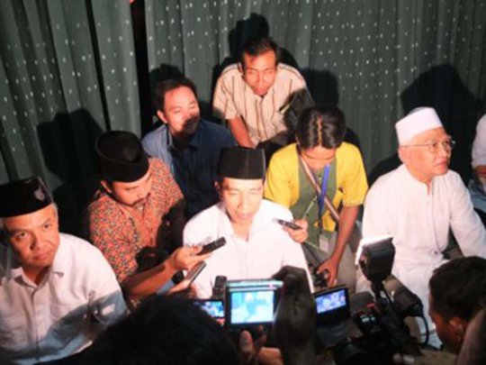Diam-diam Jokowi kunjungi Gus Mus di Rembang