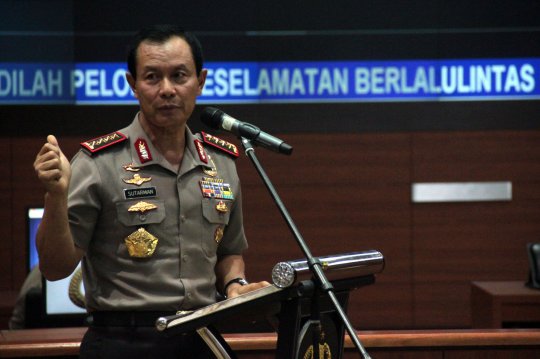 Silaturahmi Kapolri dengan Pemred di Korlantas Polri