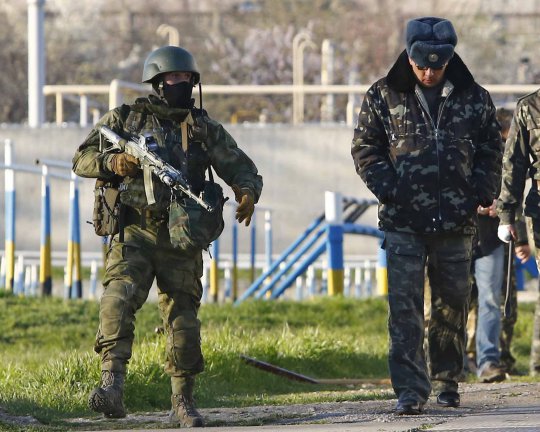 Aksi militer Rusia rebut pangkalan udara Ukraina di Krimea