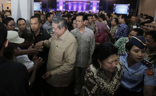 Hadiri Rakernas Apdesi, Presiden SBY disambut ribuan kepala desa