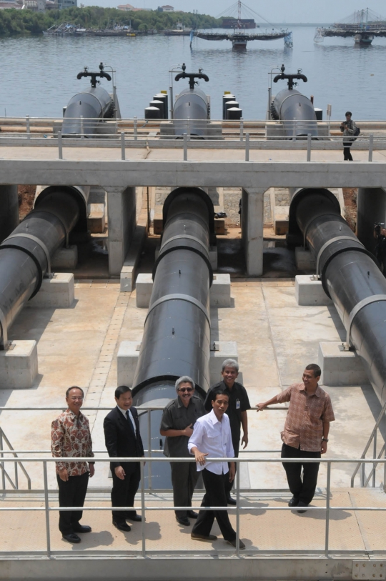 Jokowi resmikan Rumah Pompa Waduk Pluit senilai Rp 177,6 M