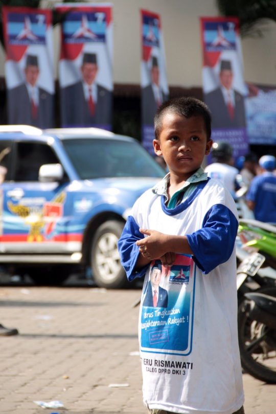 Ketika anak-anak ikut kampanye Pemilu 2014