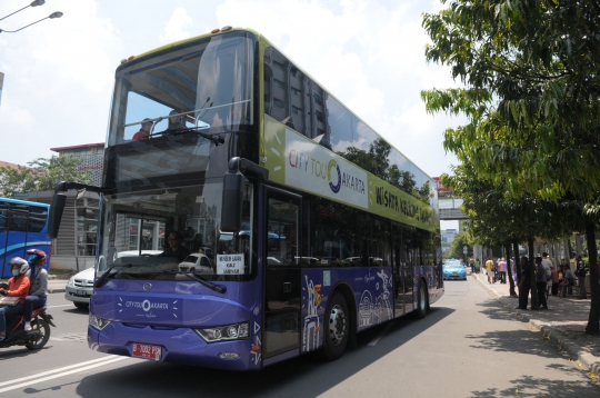Asyiknya keliling Ibu Kota dengan Bus Tingkat Pariwisata gratis