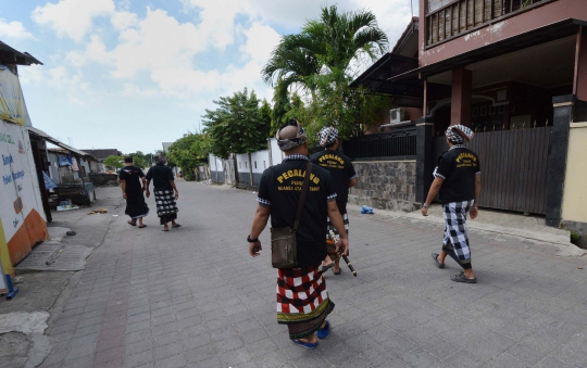 Mengintip para Pecalang jaga ketertiban Nyepi di Bali