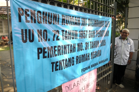 Puluhan warga Manggarai tolak penggusuran paksa rumah PT KAI