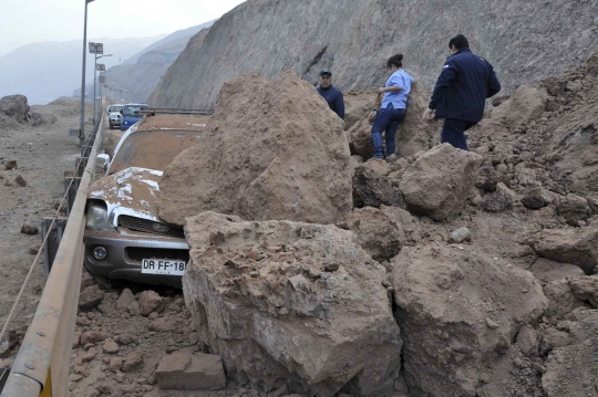 Porak-poranda Cile usai diguncang gempa 8,2 SR