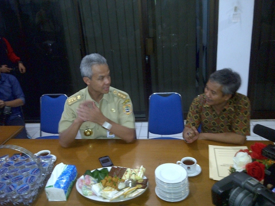 Ganjar Pranowo sidak kesiapan KPU Jateng