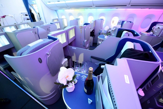 Mengintip kemewahan dan kenyamanan kabin pesawat Airbus A350 XWB