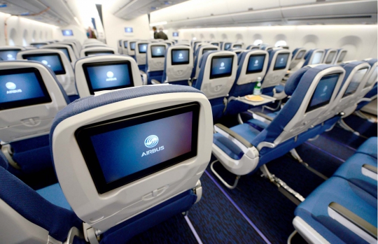 Mengintip kemewahan dan kenyamanan kabin pesawat Airbus A350 XWB