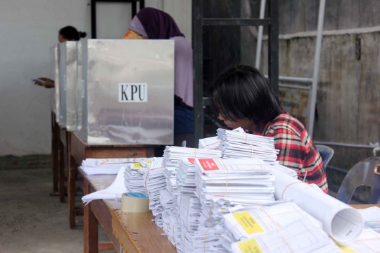 Antusiasme penyandang tunanetra di Medan gunakan hak pilih