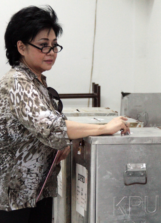 Para koruptor wanita di Rutan Pondok Bambu gunakan hak pilih