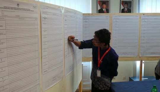 Penghitungan suara Pemilu 2014 di TPS KJRI Frankfurt