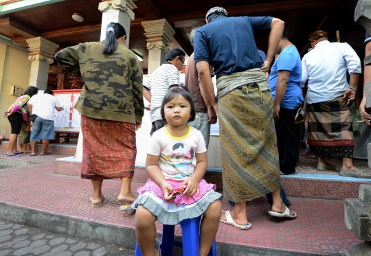 Menengok proses pemungutan suara Pemilu 2014 di Bali