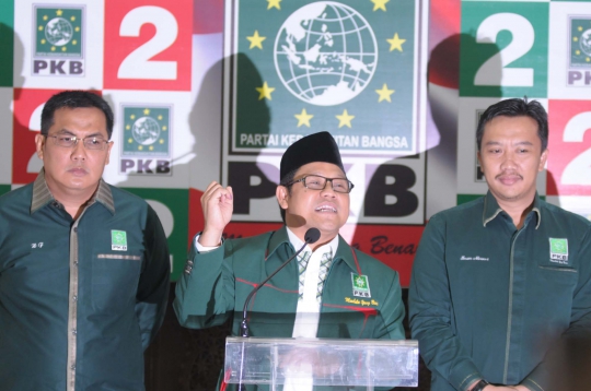 Ekspresi Cak Imin tanggapi hasil quick count Pileg 2014