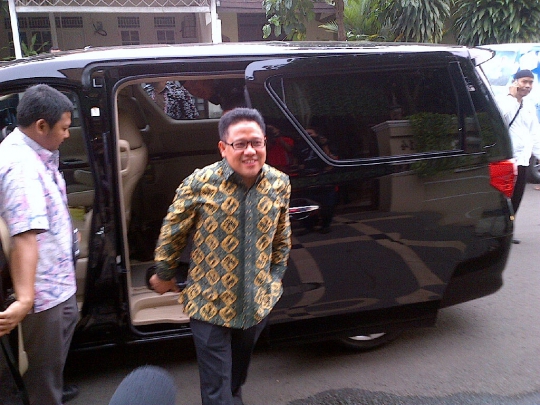 Cak Imin saat temui Rhoma Irama di kediamannya