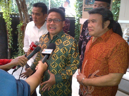 Cak Imin saat temui Rhoma Irama di kediamannya