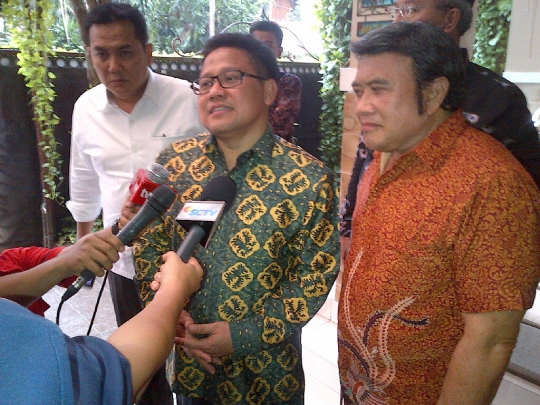 Cak Imin saat temui Rhoma Irama di kediamannya