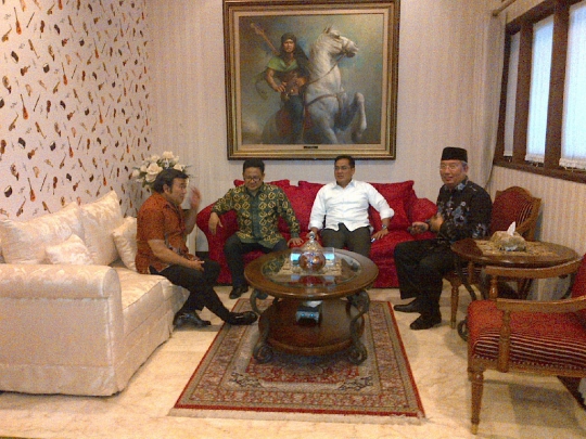 Cak Imin saat temui Rhoma Irama di kediamannya