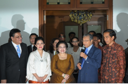 Mahathir Mohamad sambangi Megawati di kediamannya