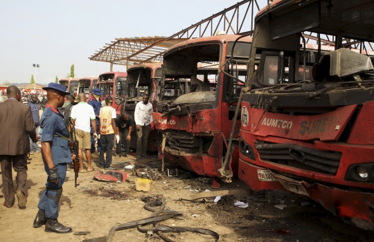 Stasiun bus diserang bom, puluhan orang tewas di Nigeria