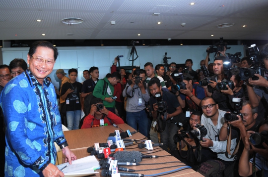 Presdir BCA saat konpers soal kasus pajak Hadi Poernomo