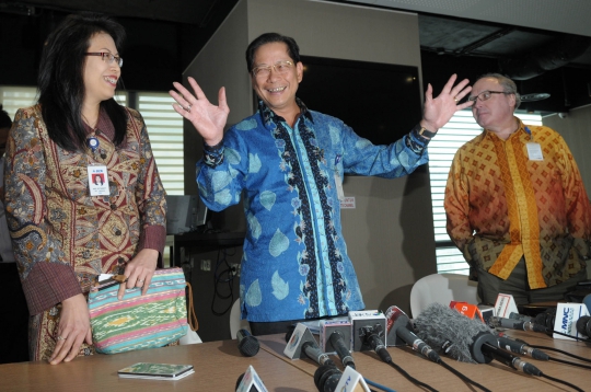 Presdir BCA saat konpers soal kasus pajak Hadi Poernomo