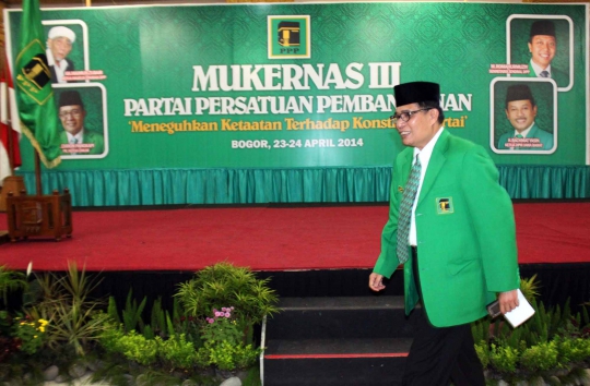 Pidato Emron Pangkapi buka Mukernas III PPP di Cisarua