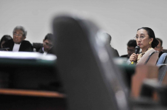 Hakim MK Maria Farida bersaksi di sidang adik Ratu Atut