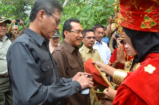Kunjungan kerja Mentan Suswono di Sumatera Barat