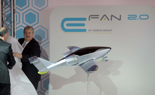 Airbus luncurkan pesawat listrik e-Fan 2.0