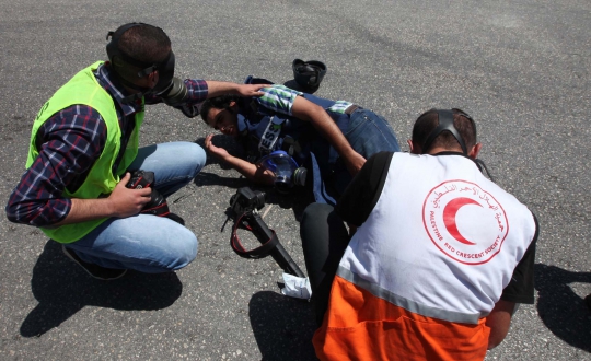 Salah keker, polisi Israel tembak kaki fotografer