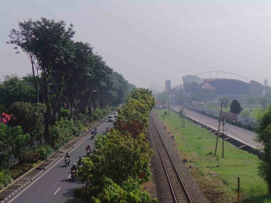 Cantiknya Taman Ekspresi buatan Risma di Kota Pahlawan